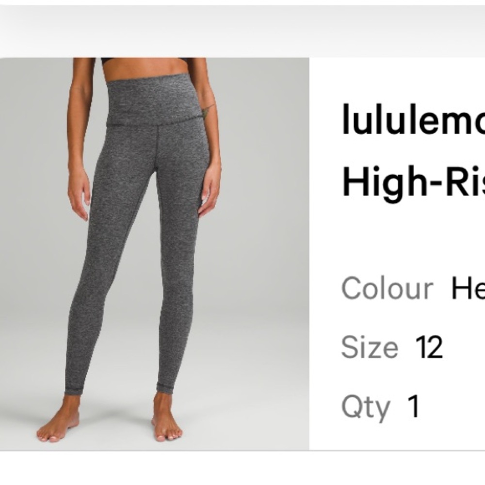 Lululemon Align Super-High-Rise Pant 28" in Gray